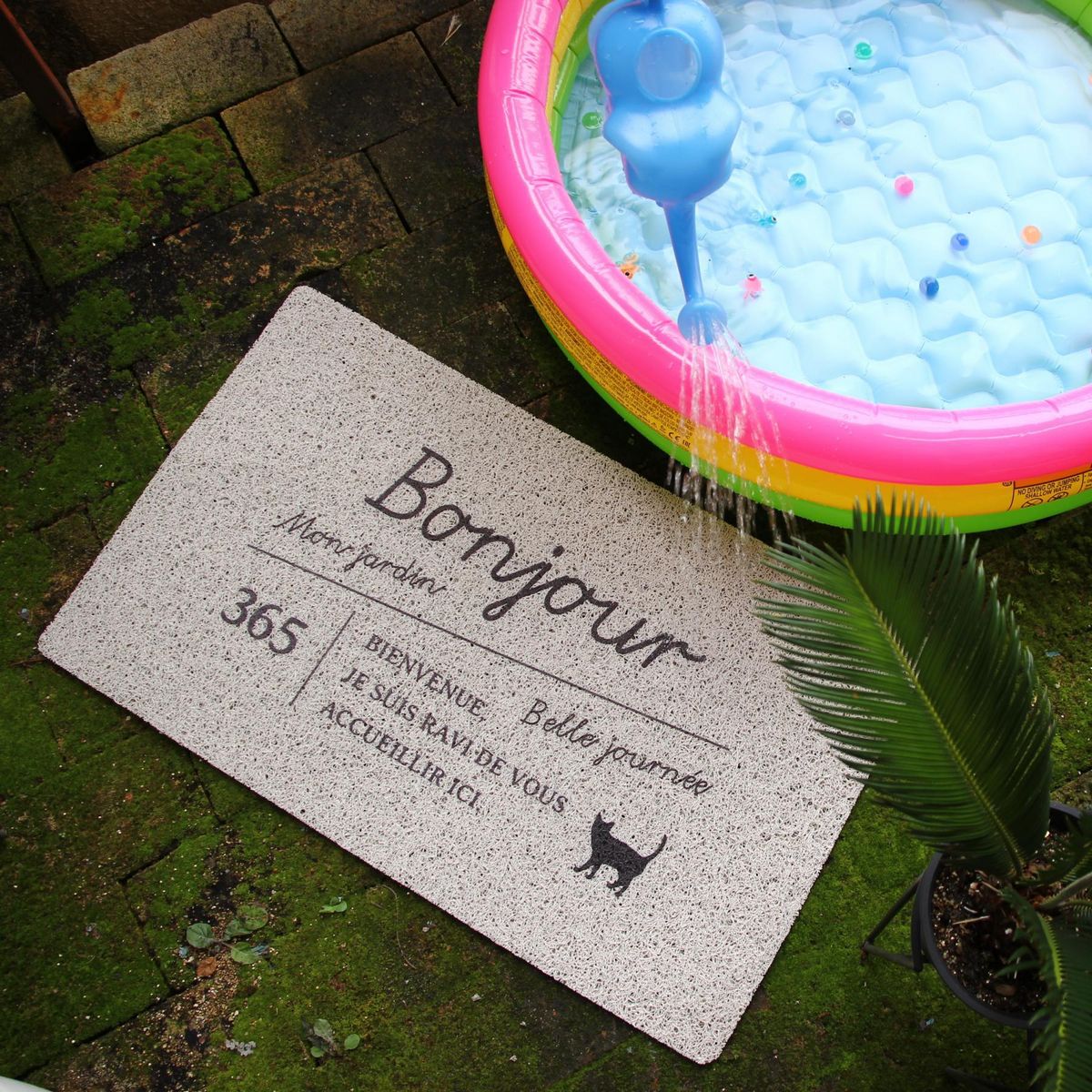 SOW/ふかふかテラスマット Bonjour 75×45cm/CWLN2221SW