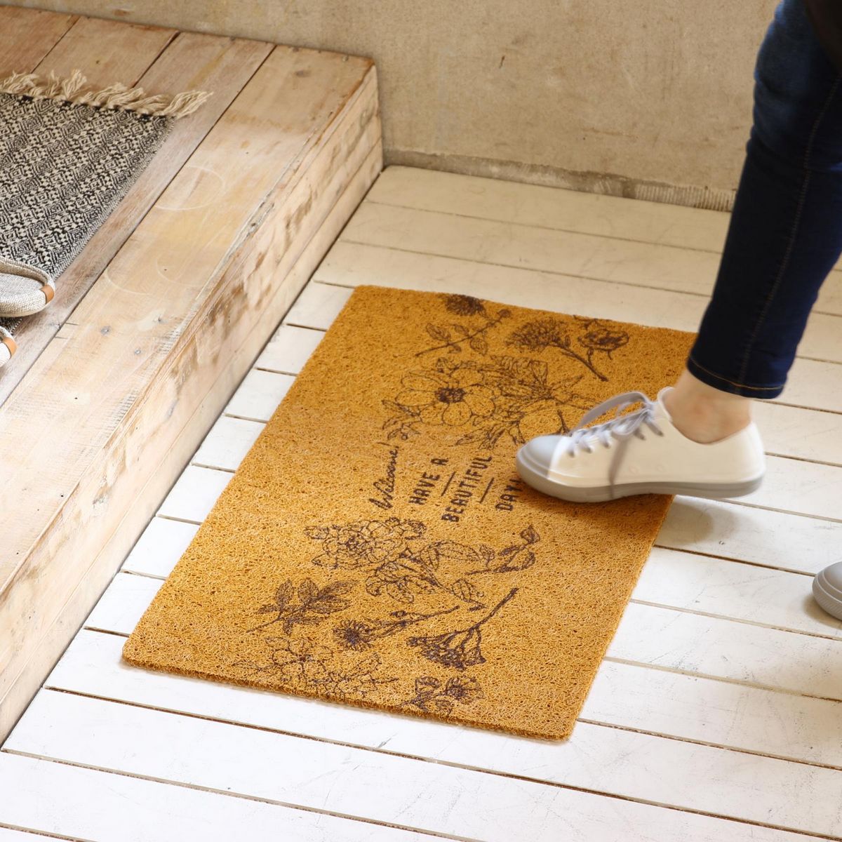 SOW/ふかふかテラスマット HAVE A BEAUTIFUL DAY! 75×45cm/CWLN2251SW