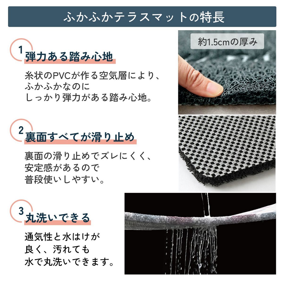 SOW/ふかふかテラスマット What will you do today? 75×45/CWLN2931SW