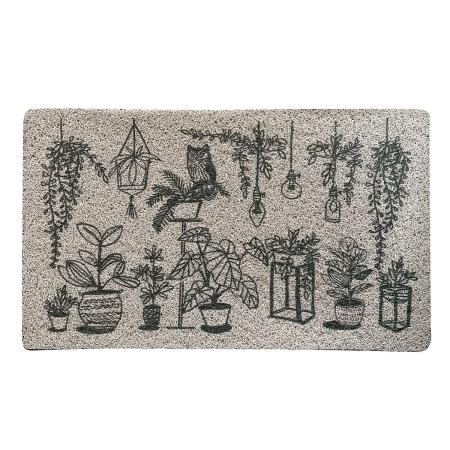 SOW/ふかふかテラスマット Houseplants 75×45cm/CWLN3766