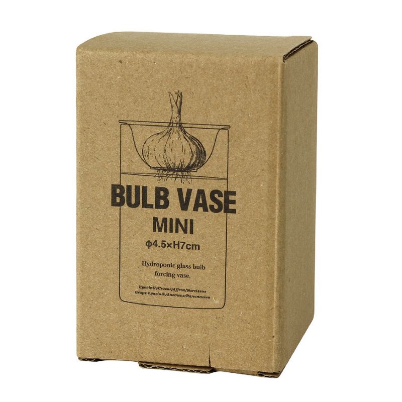 SOW/MINI BULB VASE 水栽培ガラスベース クリア 7cm/KEGY4051SW