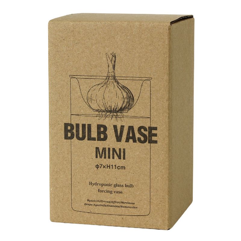 SOW/MINI BULB VASE 水栽培ガラスベース クリア 11cm/KEGY4053SW