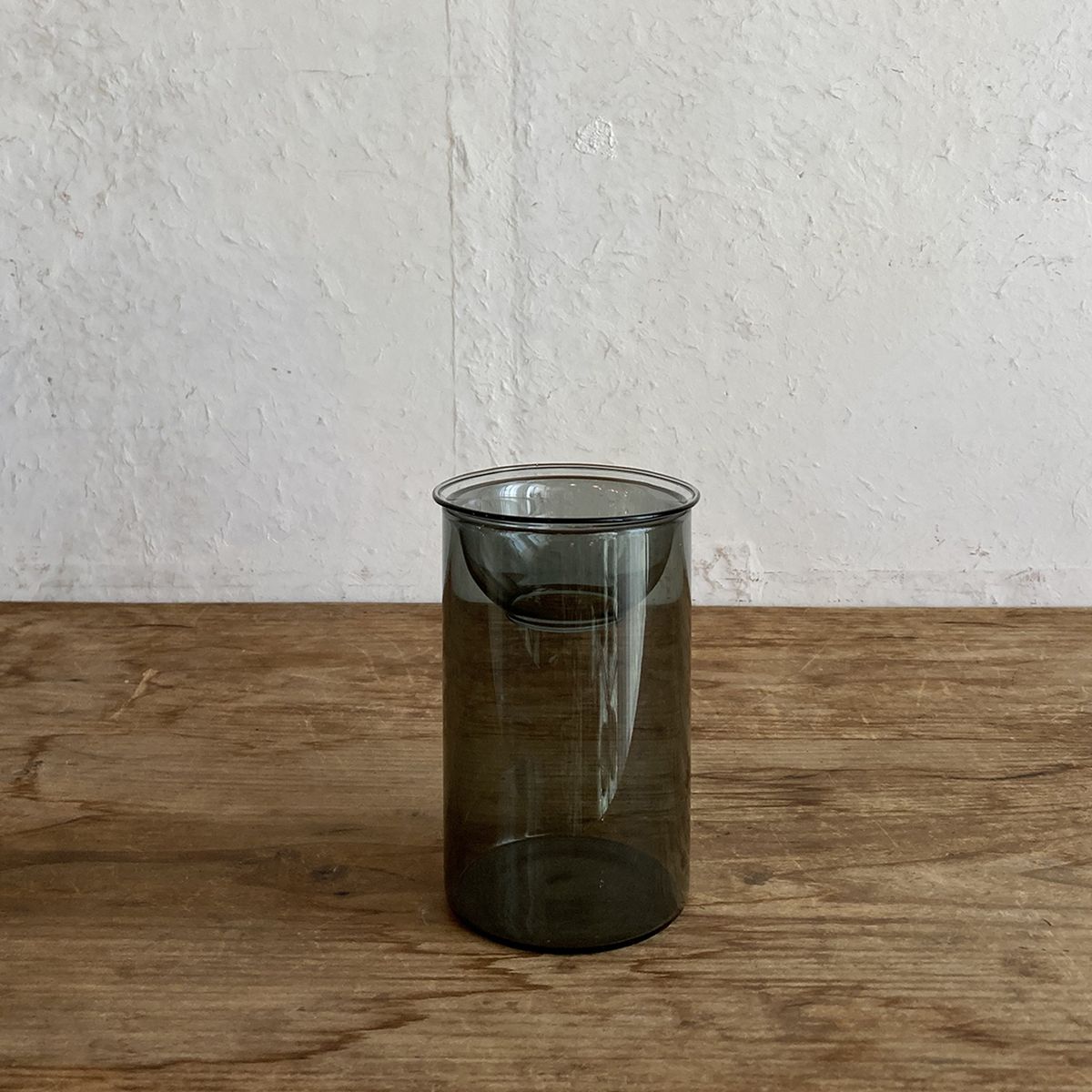 SOW/BULB VASE 水栽培ガラスベース クリア ショート グレー/KEGY4060GY