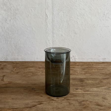 SOW/BULB VASE 水栽培ガラスベース クリア ショート グレー/KEGY4060GY