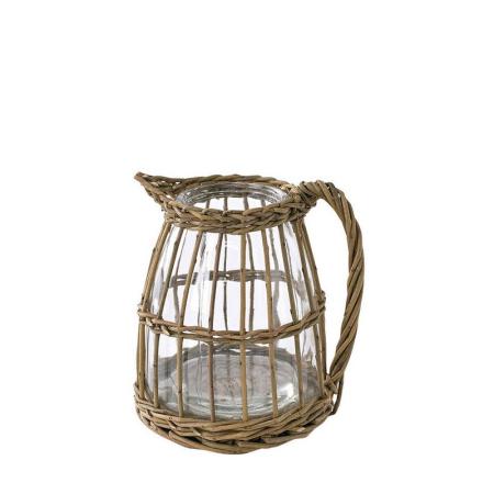 SOW/FONTAINE かご編みガラスフラワーベース ピッチャー/LYGN1030SW