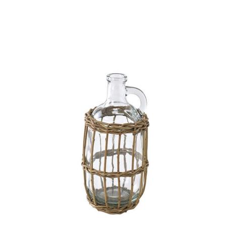 SOW/FONTAINE かご編みガラスフラワーベース ボトル/LYGN1050SW