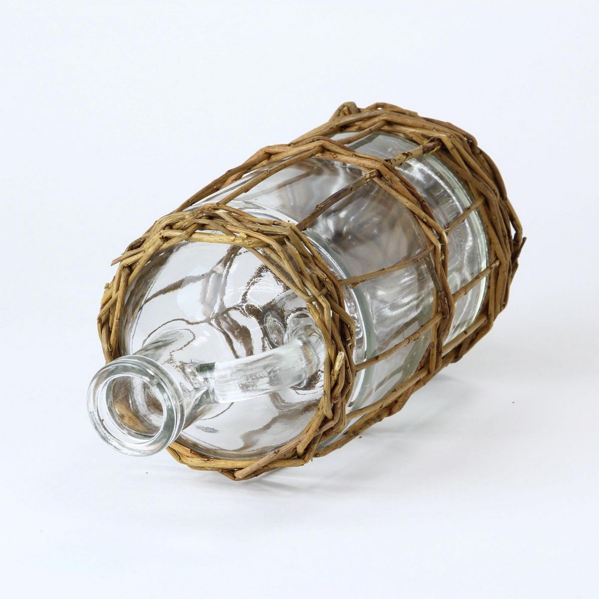SOW/FONTAINE かご編みガラスフラワーベース ボトル/LYGN1050SW
