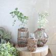 SOW/FONTAINE かご編みガラスフラワーベース ミニボトル/LYGN1120SW