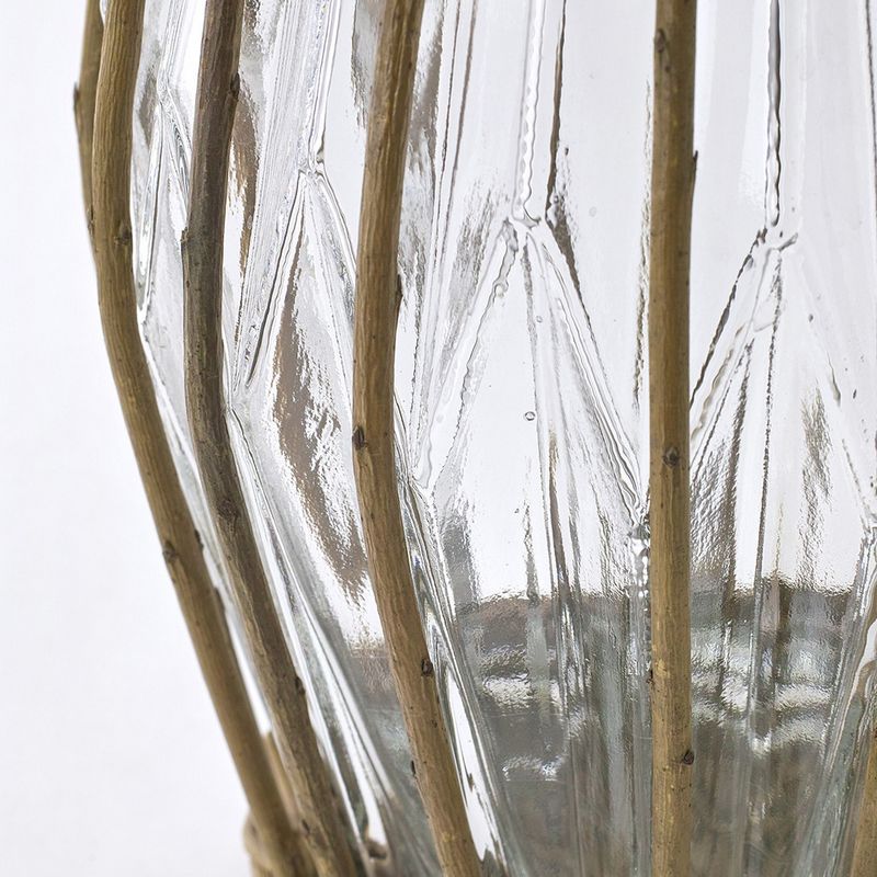 SOW/FONTAINE かご編みガラスフラワーベース ロング/LYGN1010SW