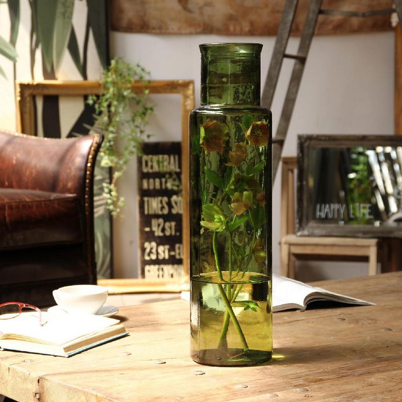 SOW/VALENCIA リサイクルガラスフラワーベース CUATRO グリーン/VGGN1040GRSW