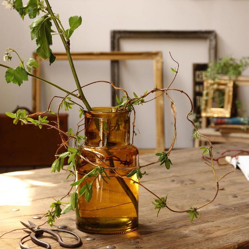 SOW/VALENCIA リサイクルガラスフラワーベース SEIS アンバー/VGGN1060AMSW