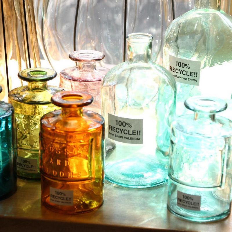 SOW/VALENCIA リサイクルガラスフラワーベース SIETE アンバー/VGGN1070AMSW