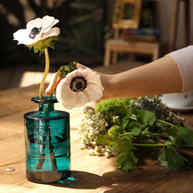 SOW/VALENCIA リサイクルガラスフラワーベース SIETE ブルー/VGGN1070BLSW