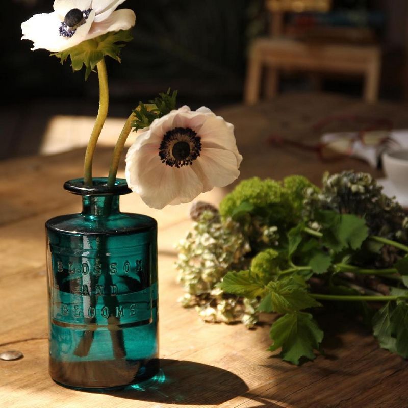 SOW/VALENCIA リサイクルガラスフラワーベース SIETE ブルー/VGGN1070BLSW