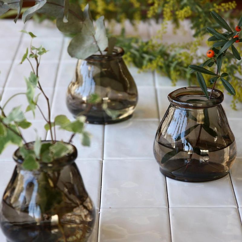 SOW/VALENCIA リサイクルガラス ミニフラワーベース CERO ブラウン/VGGN2100BRSW