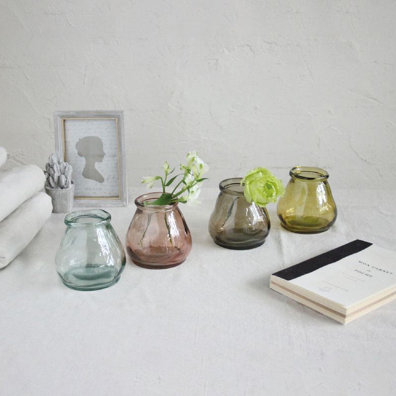 SOW/VALENCIA リサイクルガラス ミニフラワーベース CERO ブラウン/VGGN2100BRSW