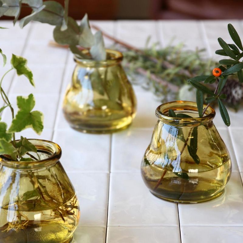 SOW/VALENCIA リサイクルガラス ミニフラワーベース CERO イエロー/VGGN2100YESW