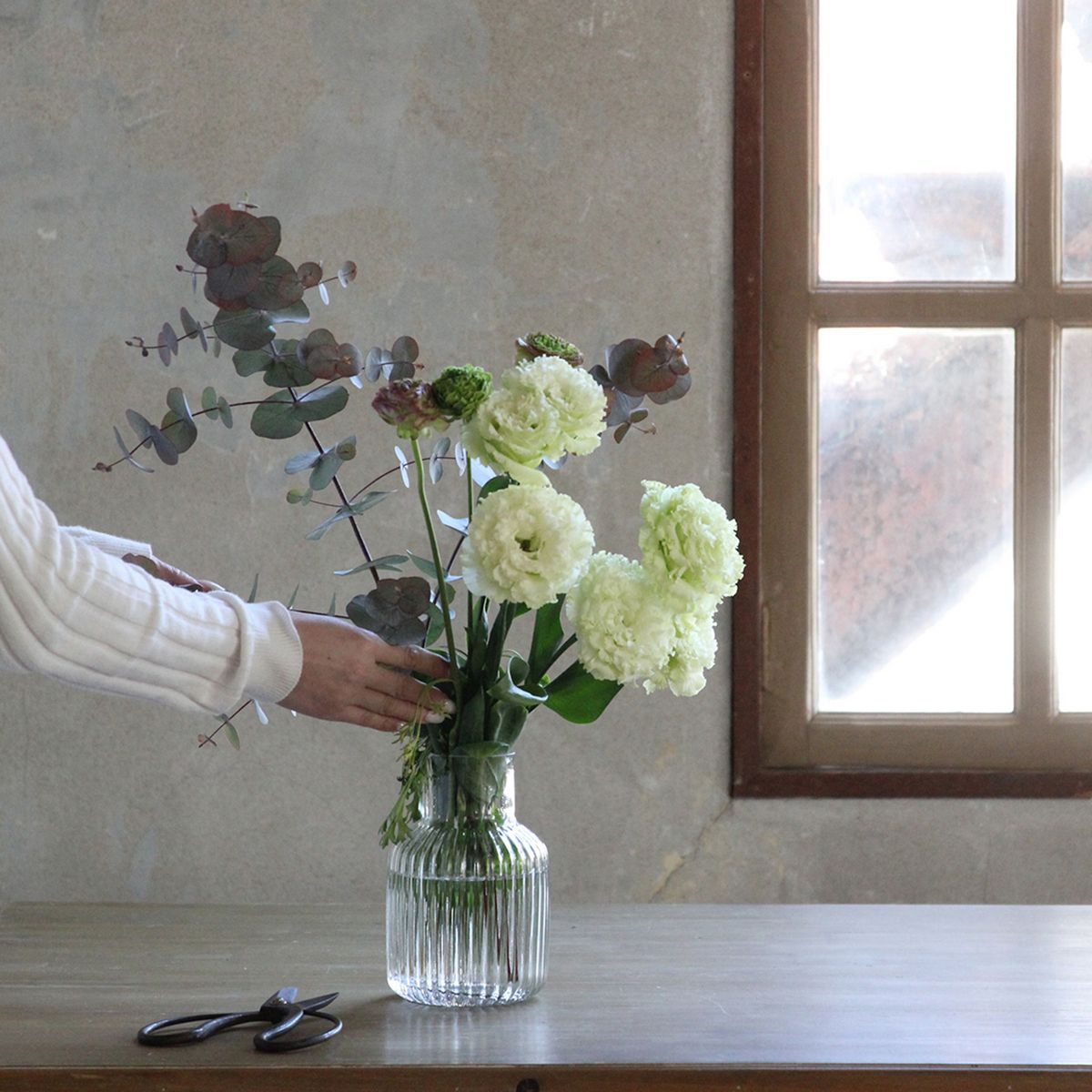 SOW/フラワーベース ウェーブ クリア Sサイズ/NALT2381SW