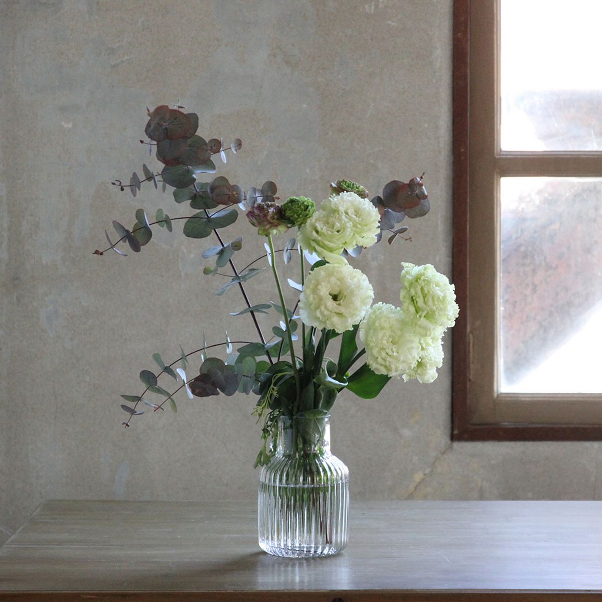 SOW/フラワーベース ウェーブ クリア Sサイズ/NALT2381SW