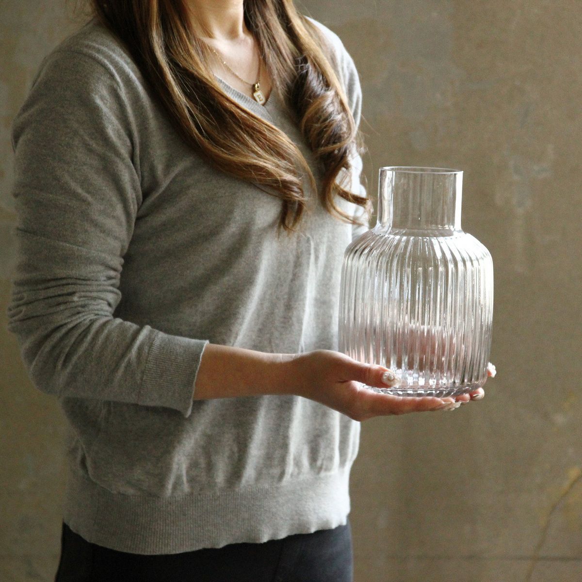 SOW/フラワーベース ウェーブ クリア Lサイズ/NALT2383SW