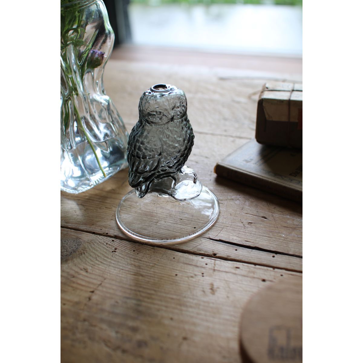 SOW/ガラス フクロウベース グレー/KEGY9000GY