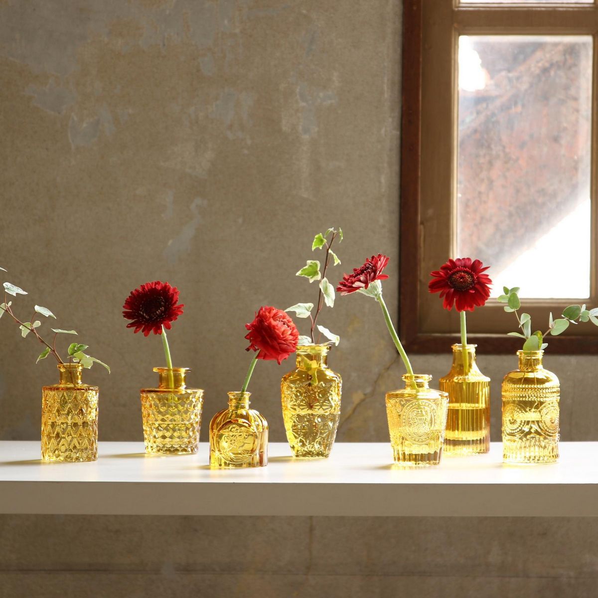 SOW/プチフラワーベース サンク アンバー/NALT2350AMSW