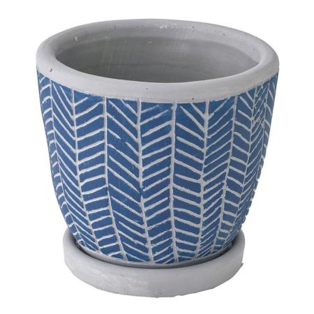 SOW/レリーフプランター ヘリンボーン ブルー/CCGH1810BLSW