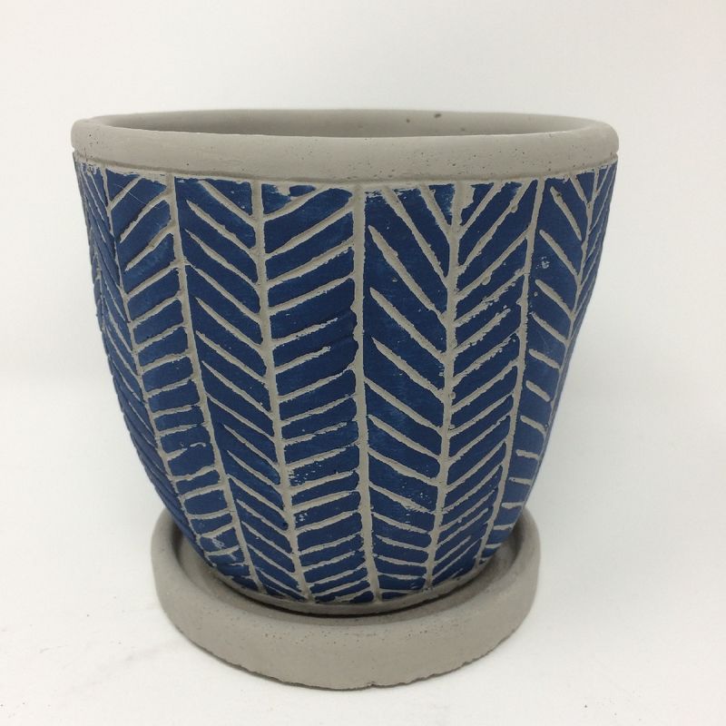 SOW/レリーフプランター ヘリンボーン ブルー/CCGH1810BLSW