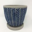 SOW/レリーフプランター ヘリンボーン ブルー/CCGH1810BLSW