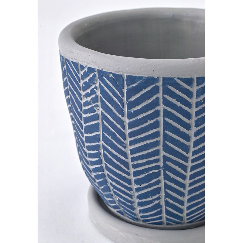 SOW/レリーフプランター ヘリンボーン ブルー/CCGH1810BLSW