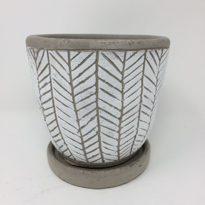 SOW/レリーフ プランター ヘリンボーン ホワイト/CCGH1810WHSW