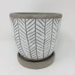 SOW/レリーフ プランター ヘリンボーン ホワイト/CCGH1810WHSW