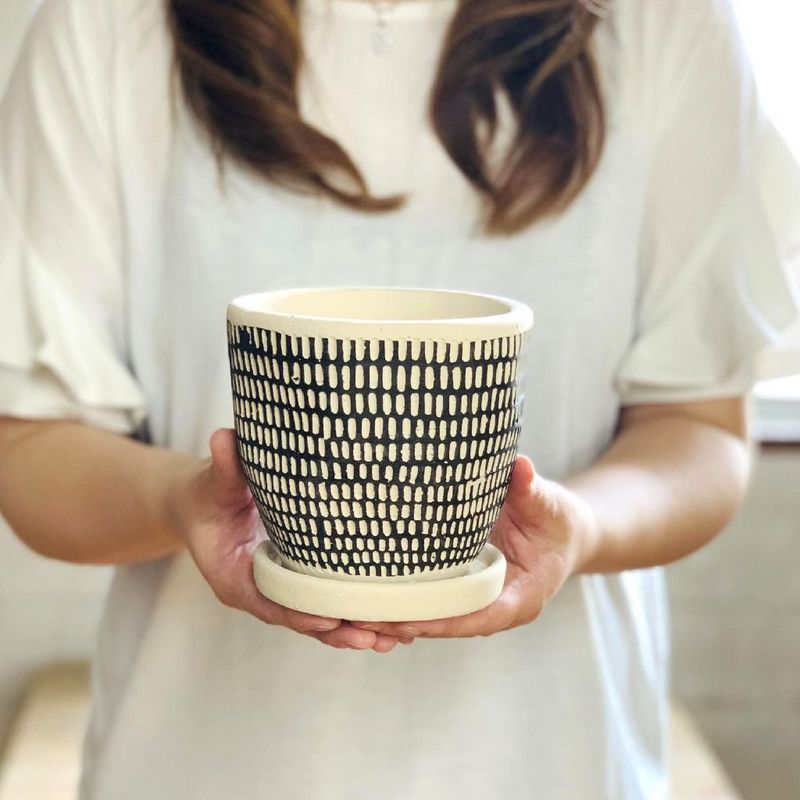 SOW/レリーフ プランター ドットライン ブラック/CCGH1820BKSW