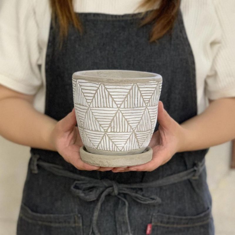 SOW/レリーフ プランター トライアングル ホワイト/CCGH1830WHSW