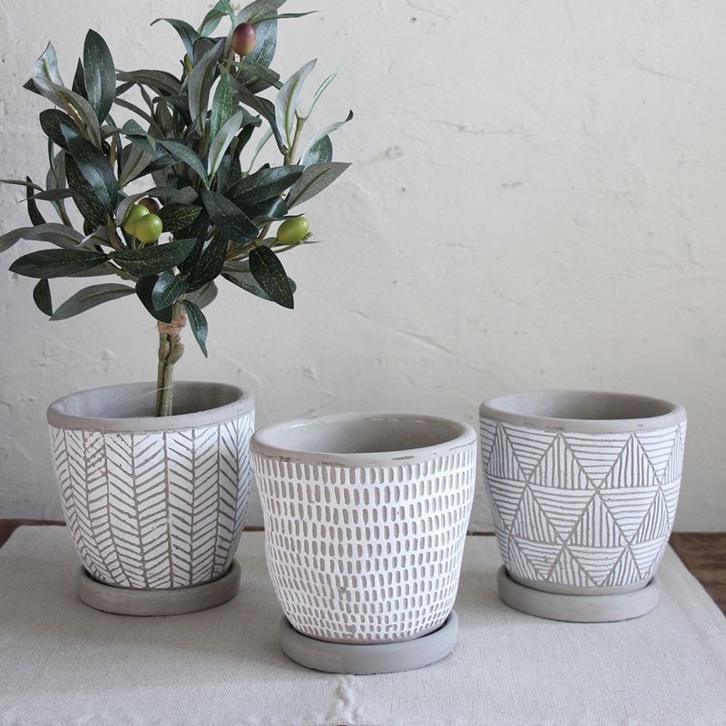 SOW/レリーフ プランター トライアングル ホワイト/CCGH1830WHSW