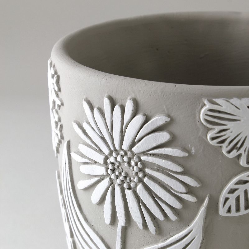 SOW/レリーフ プランター グレーフラワー Sサイズ/CCGZ2021SW
