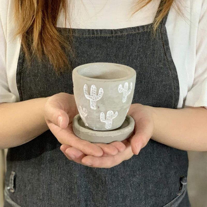 SOW/レリーフ プランター サボテン Sサイズ/CCGH1861SW