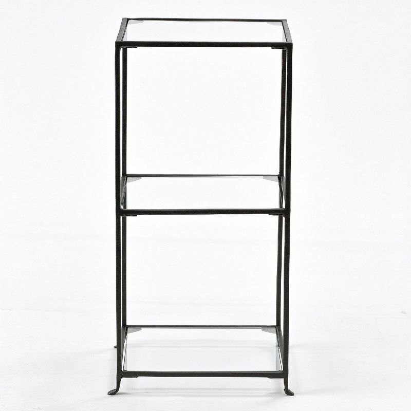 SOW/ジョセフアイアン 3段ガラスディスプレイ台 スクエア/DTFF9040SW