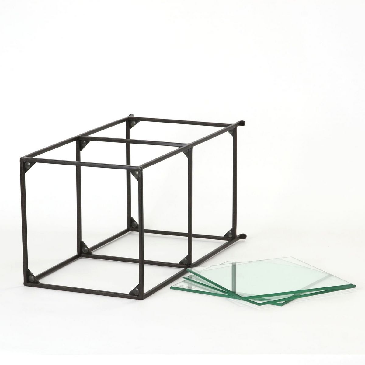 SOW/ジョセフアイアン 3段ガラスディスプレイ台 スクエア/DTFF9040SW