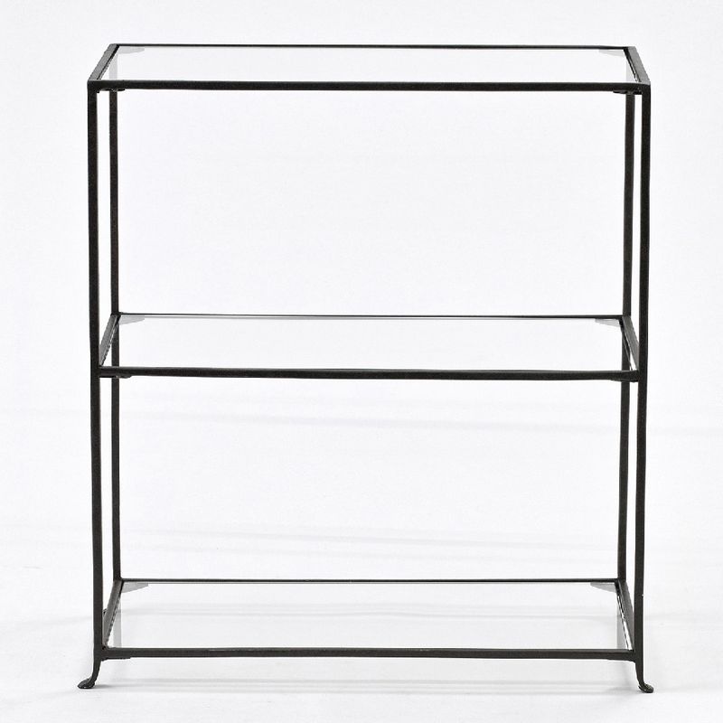 SOW/ジョセフアイアン 3段ガラスディスプレイ台 ワイド/DTFF9050SW