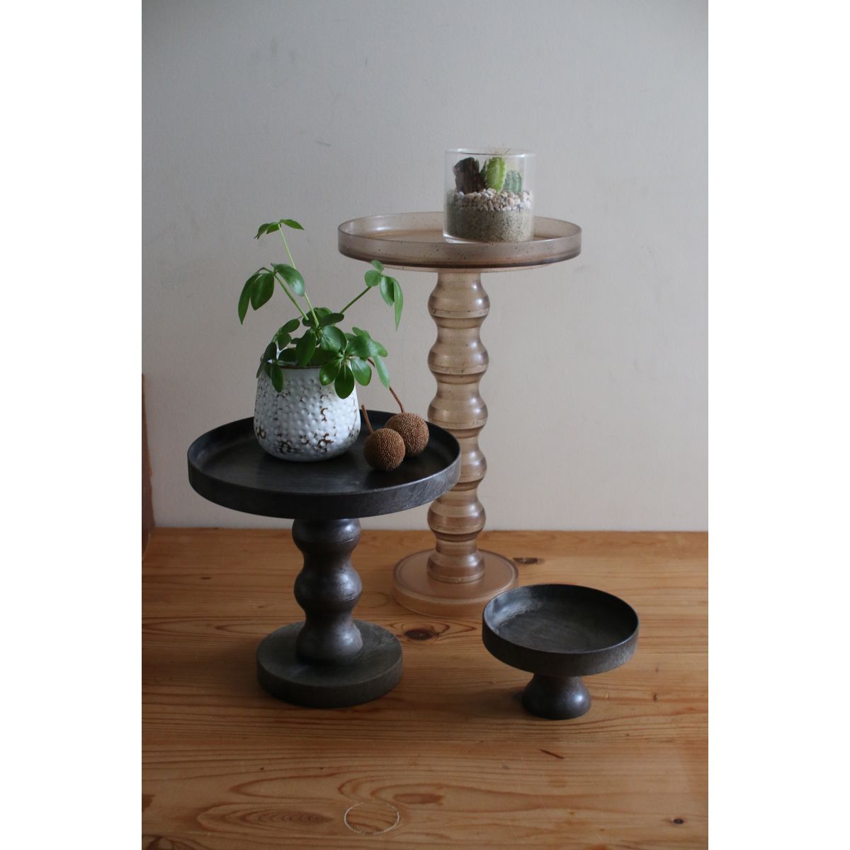 SOW/KITOSTANDステム 3個セット クリアコーヒーグラウンズ/KT4002