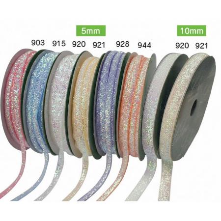 宮崎紙業/ライラックリボン   シャイニーベルベット　白系　5mm/RL490505-920