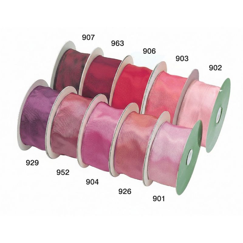 宮崎紙業/ライラックリボン   ワイヤーリヨン　黒・ワイン系　40mm/RL151040-907