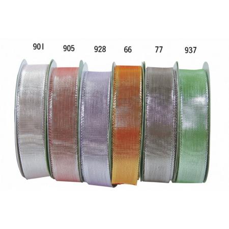 宮崎紙業/ライラックリボン   プラチナベール　ゴールド系　25mm/RL130325-66