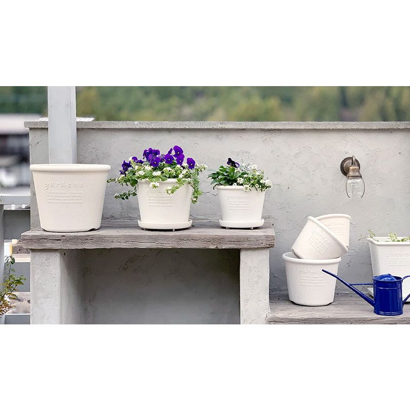 八幡化成/エコポット浅型8号　NA/101642