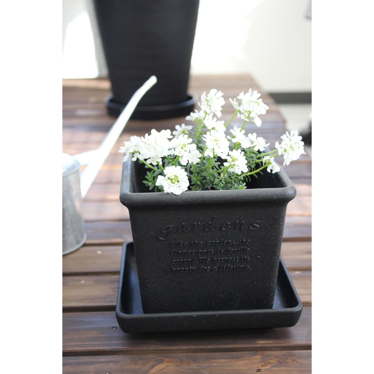 八幡化成/エコポット角型150　GY/231592