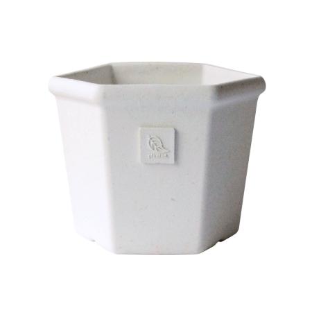 八幡化成/エコポット六角型280　WH/237532