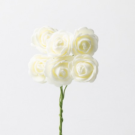 資材送料商品7700円以上でフェアリーピック　シルキーローズ S アイボリー1束プレゼント!