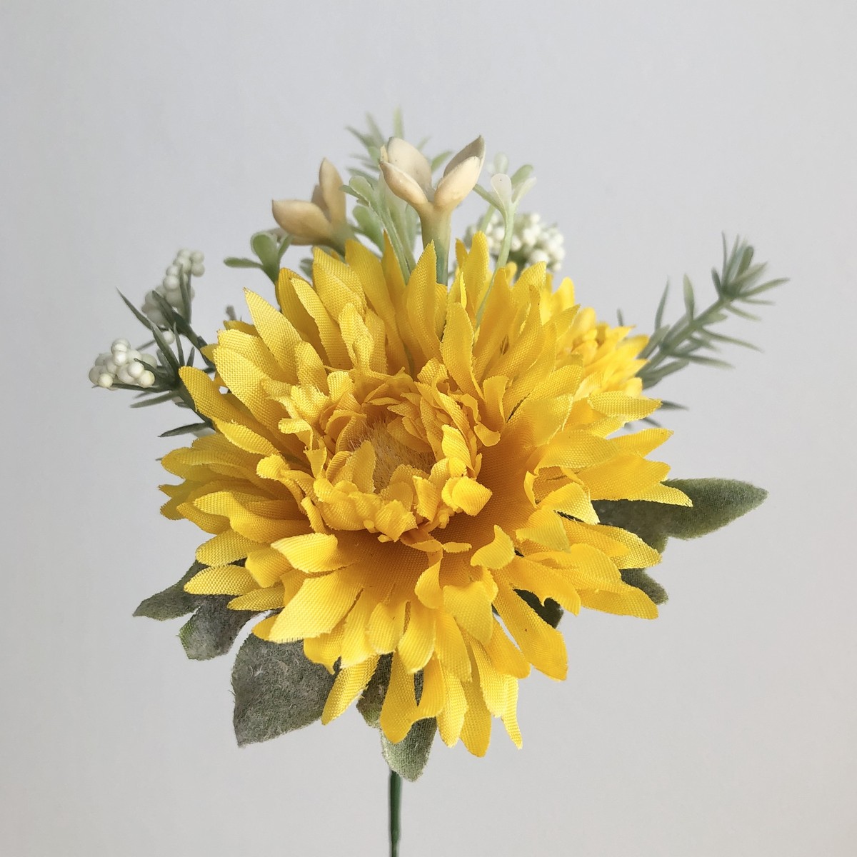 アウトレット◎【造花】アスカ/ミニガーベラミックスピック イエロー/A-31570-10