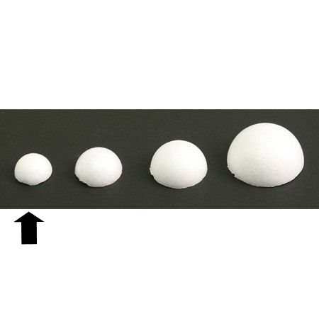 アウトレット◎つまみ細工用 スチロール 半円球 20個入 20mm/S51-20